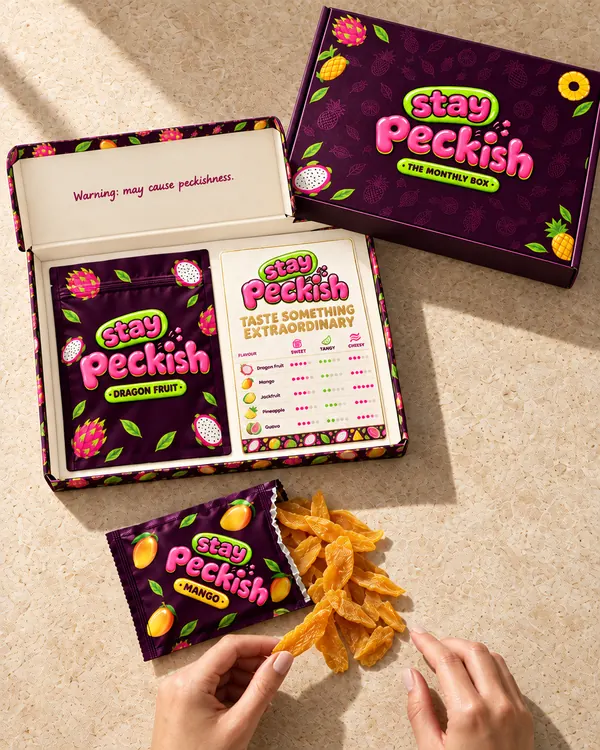 Unboxing the Stay Peckish monthly box